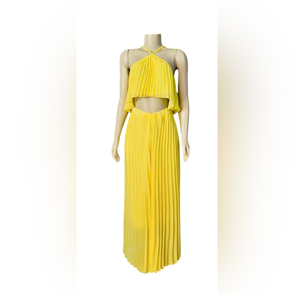 Gorgeous Dolls 2 PC. Pleated Skirt with Pleated Crop Top